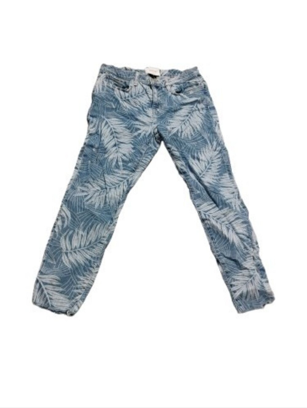 Current Elliot The Stiletto Leaf Palm Print Denim Jeans Sz 29